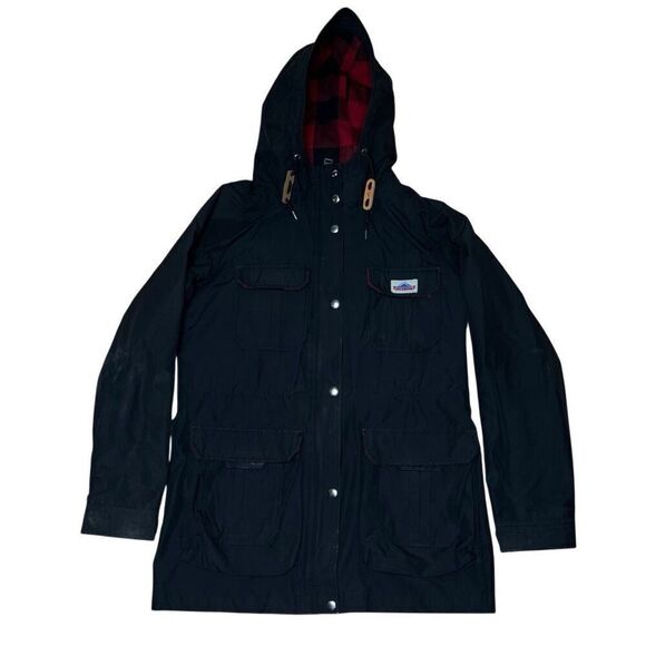 Penfield 60/40 Kasson Rain Jacket Black Parka Women’s Small - Picture 1 of 5